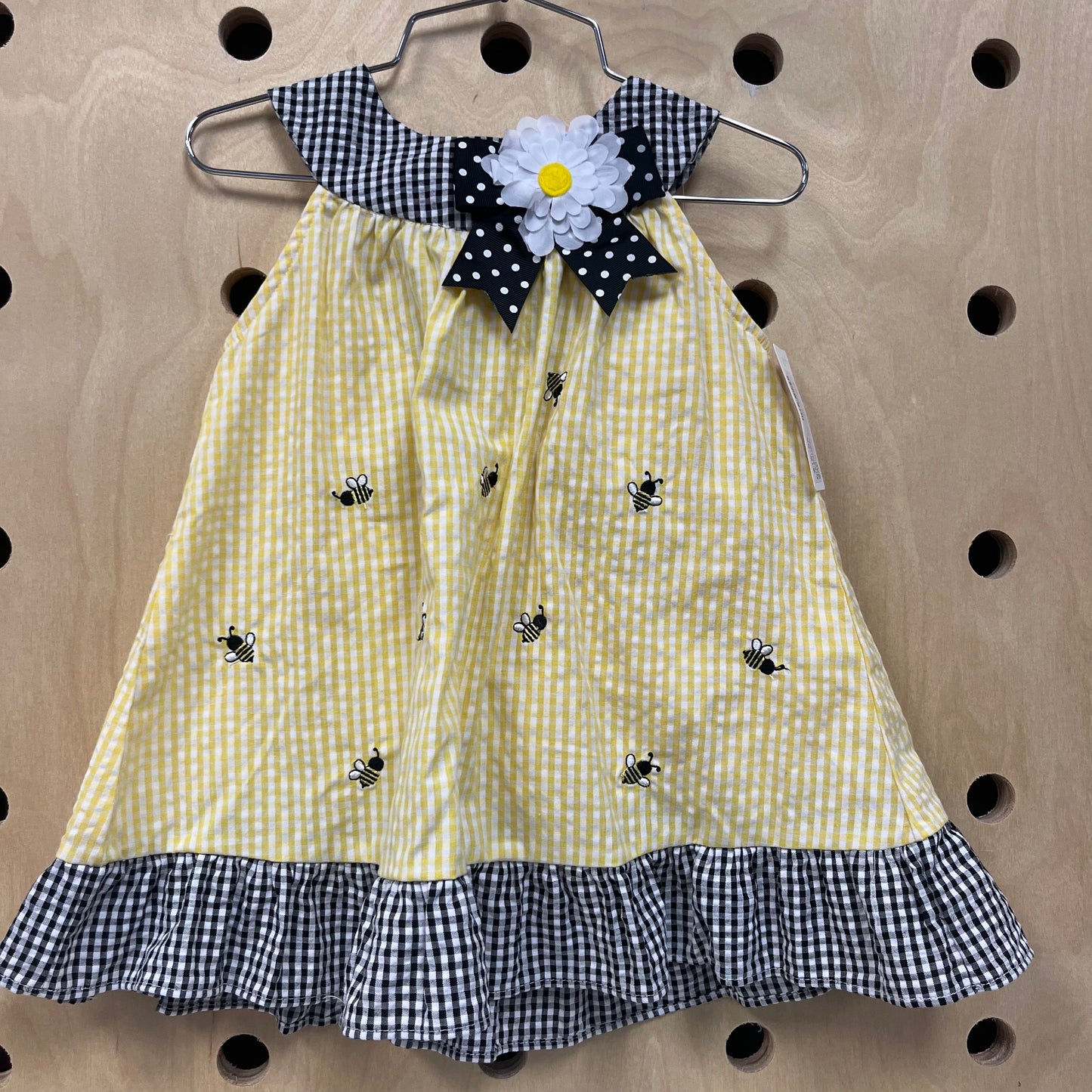 Yellow Gingham Bee Dress NEW!