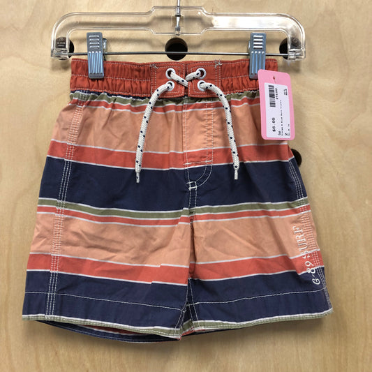 Orange & Blue Swim Trunks
