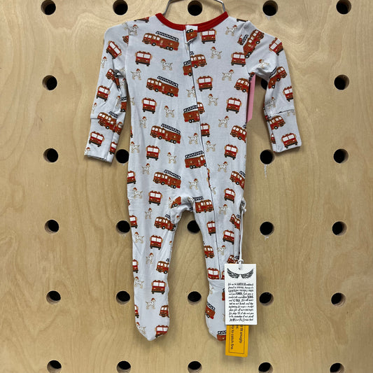 Fire Truck Bamboo Pajamas NEW!