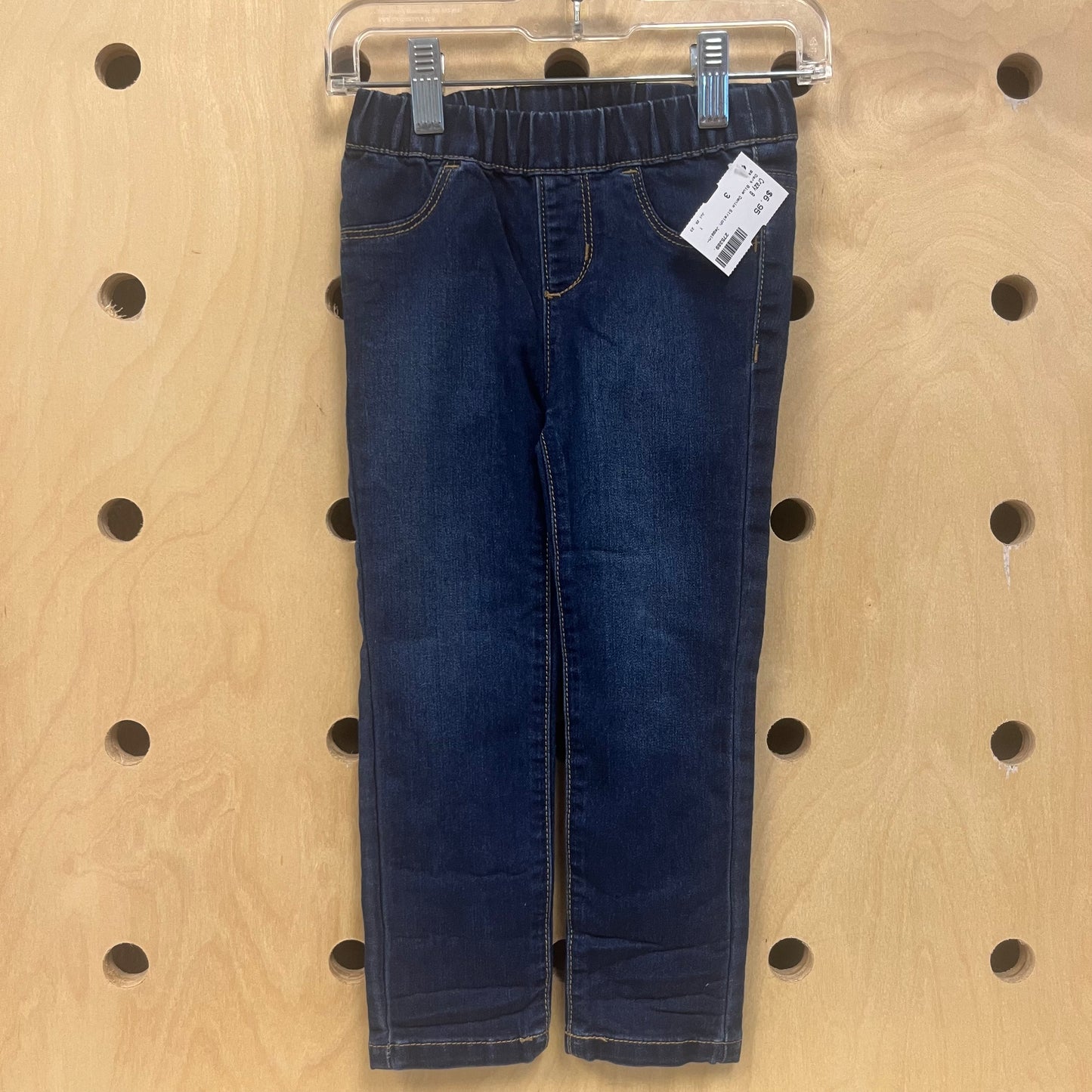 Dark Blue Denim Stretch Jeggings