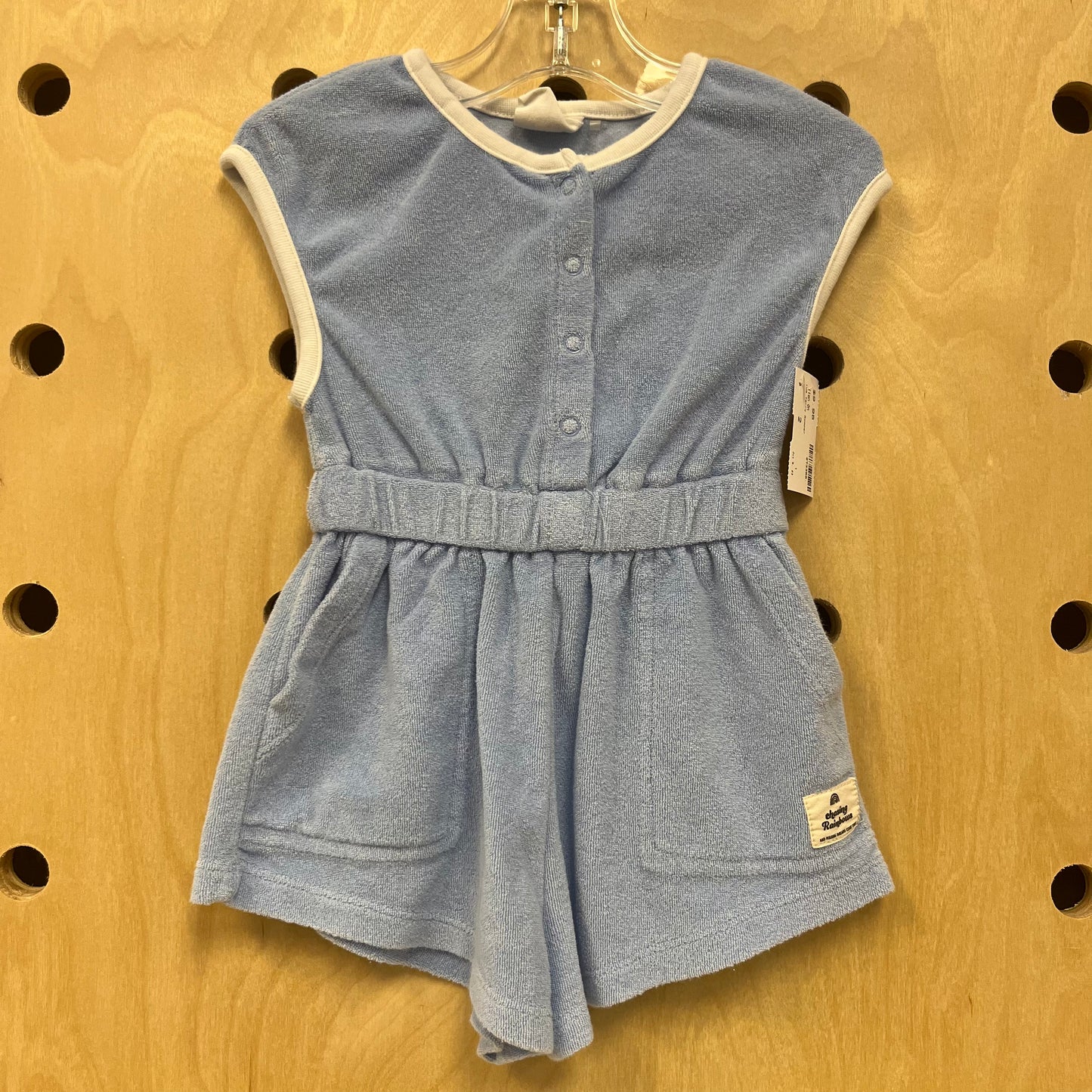Blue Terry Romper