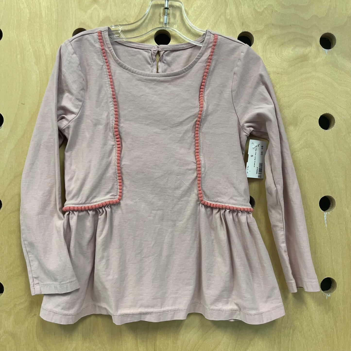 Pink Pom Pom Long Sleeve