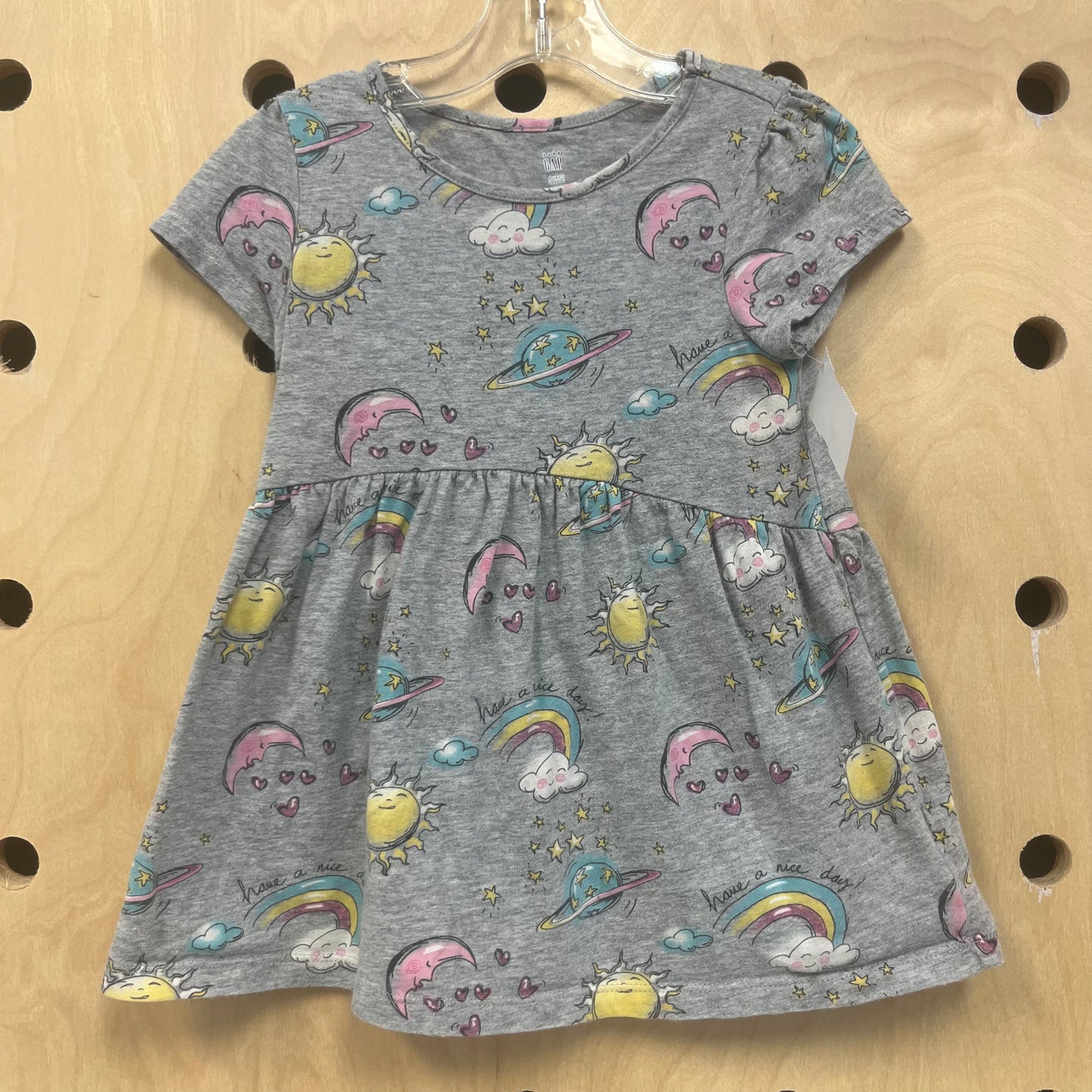 Grey Have A Nice Day Dress