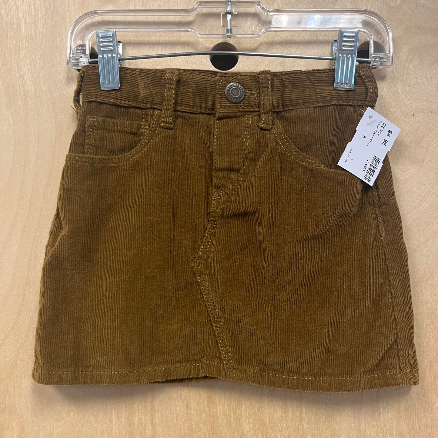 Brown Cord Skirt