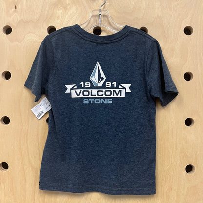 Heathered Blue Logo Tee