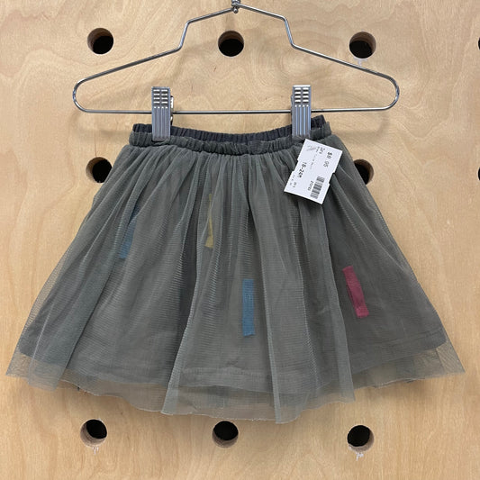 Grey Tulle Skirt