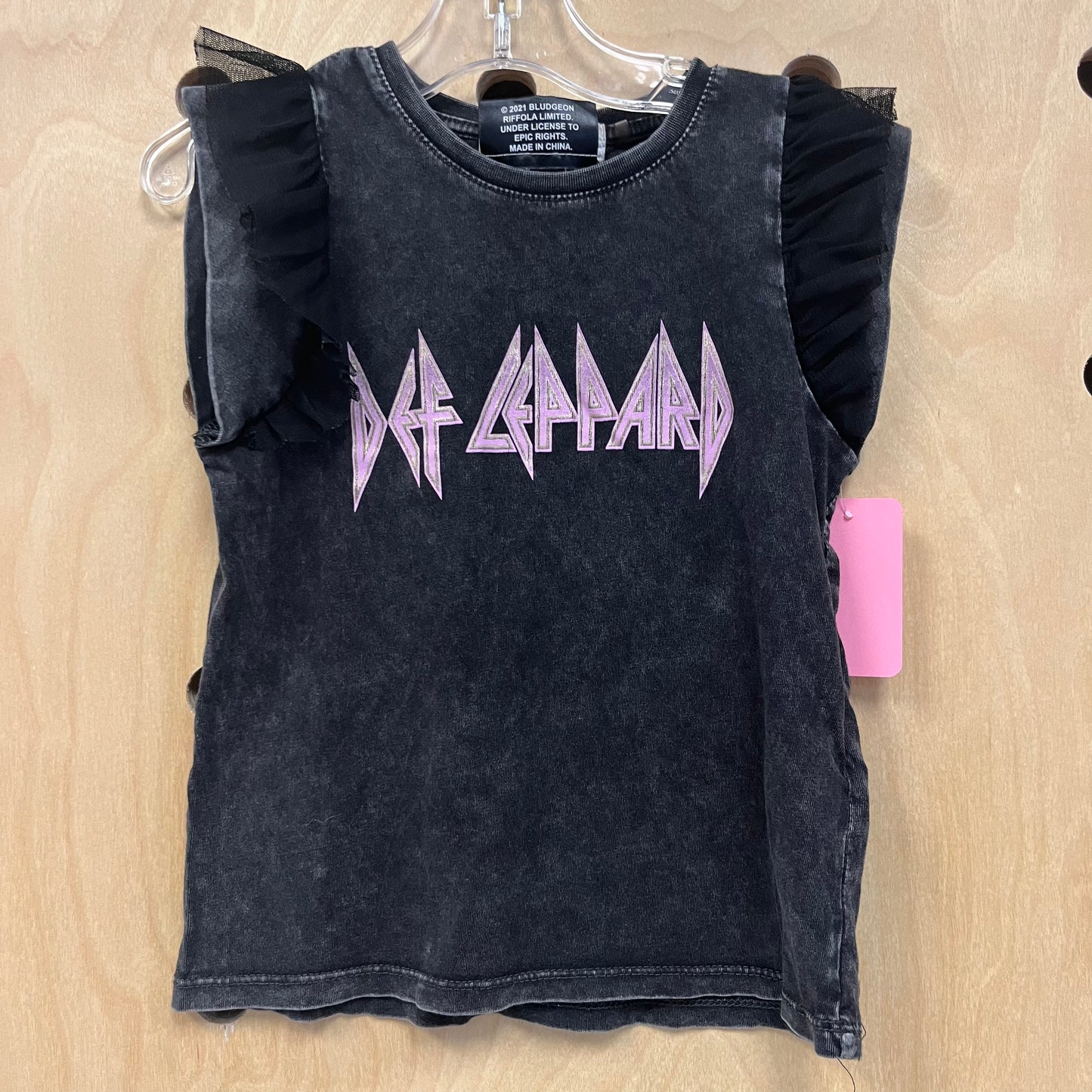 Grey Tulle Def Leppard Tank