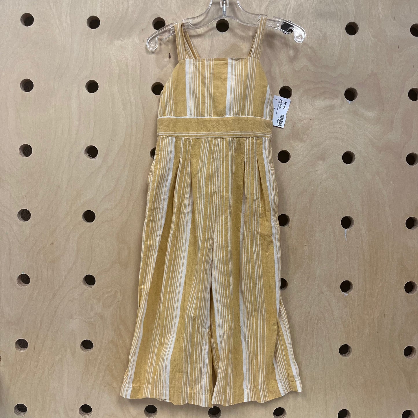 Yellow Striped Jumpsuit