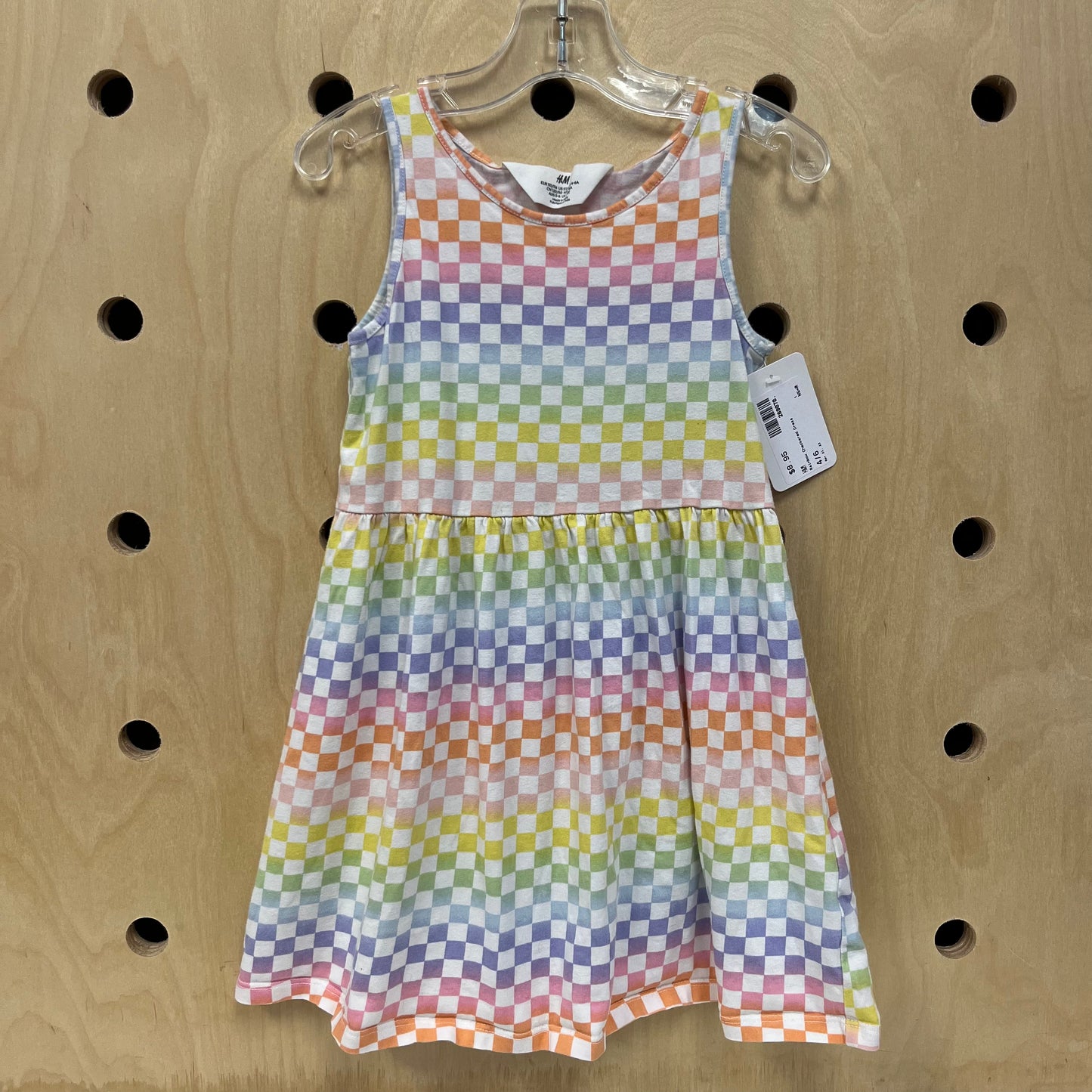 Rainbow Checkered Dress