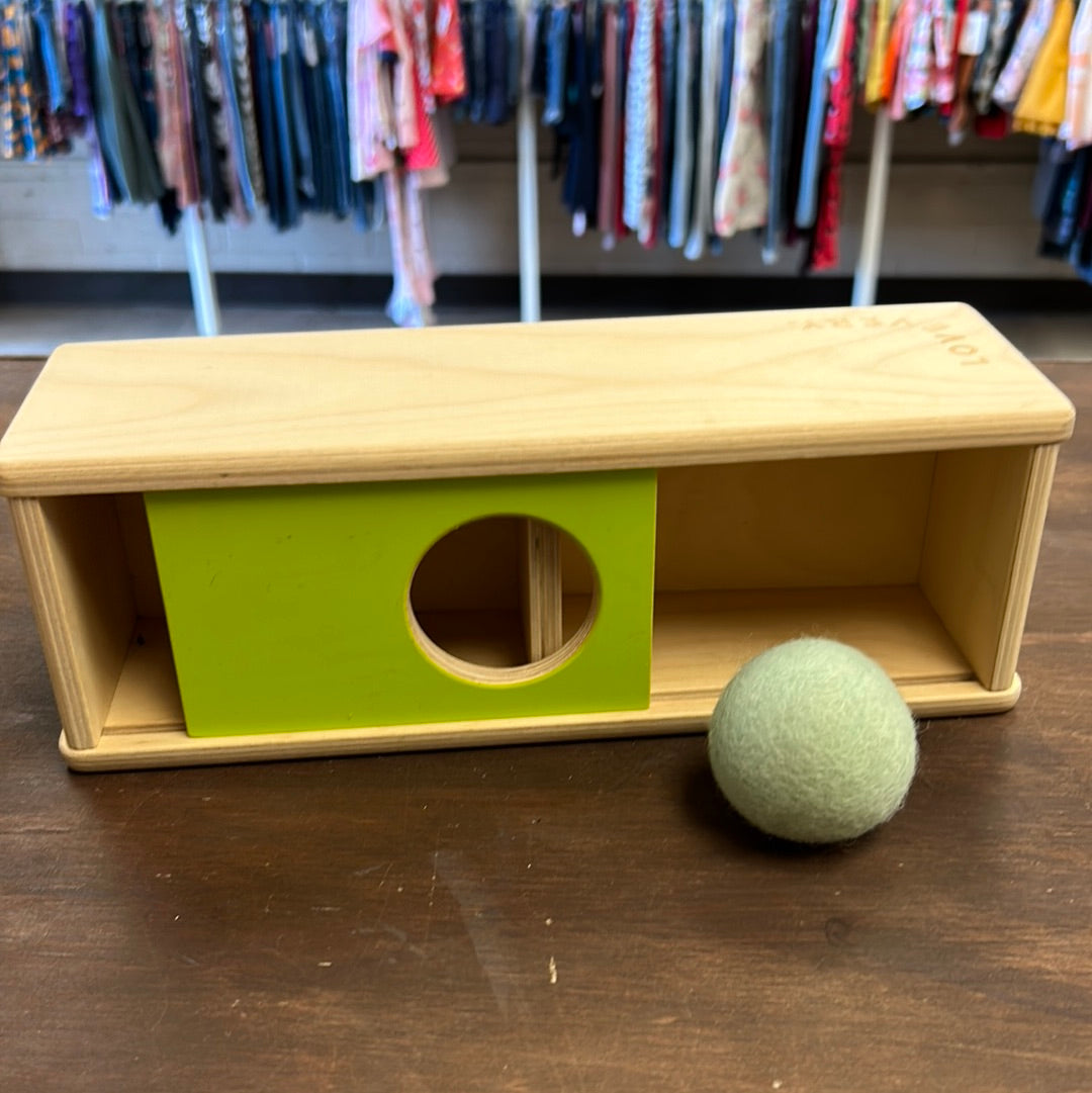 Sliding Top Box with Felt Ball