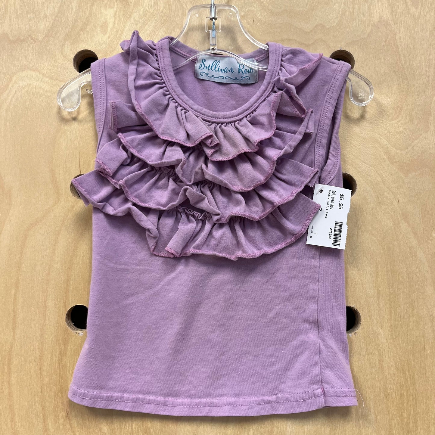 Purple Ruffle Tank