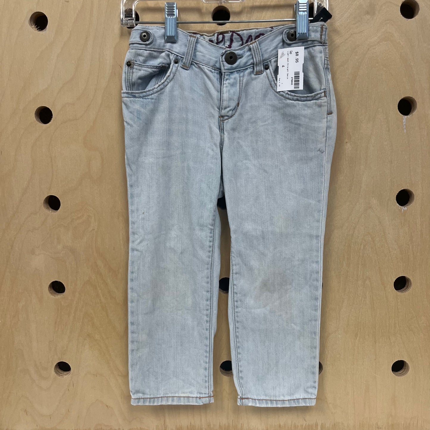 Light Wash Straight Denim