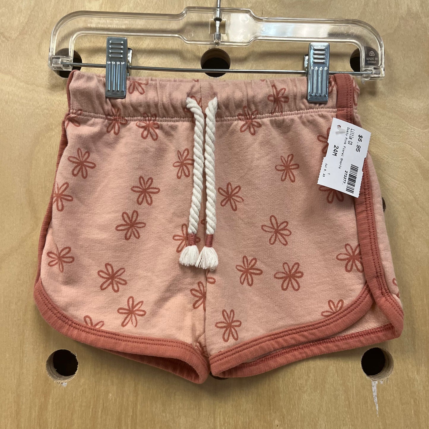 Dusty Pink Floral Shorts