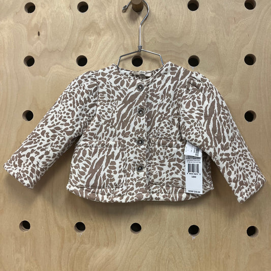 Cream & Brown Animal Print Jacket NEW!