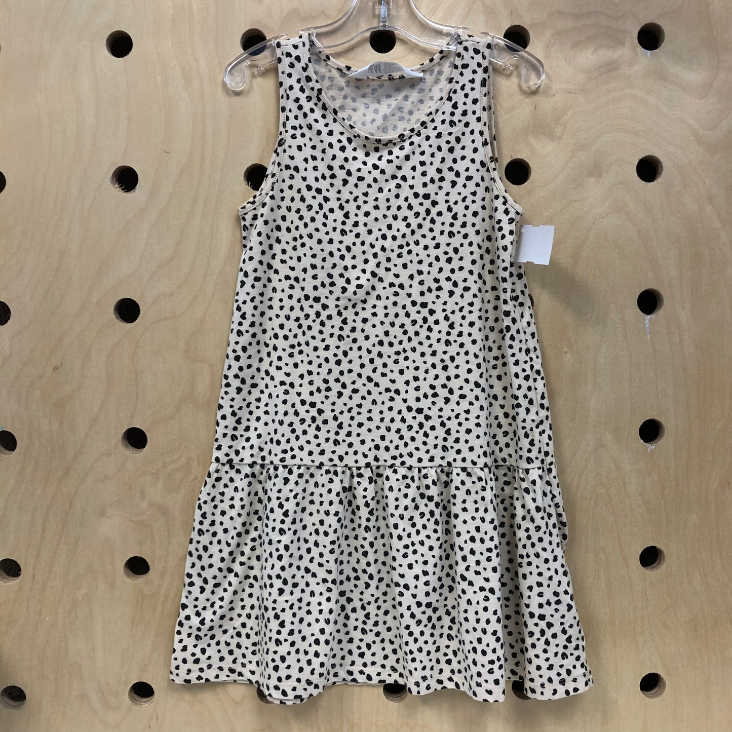 Cream Animal Print Tank Dress