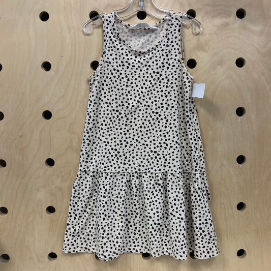 Cream Animal Print Tank Dress
