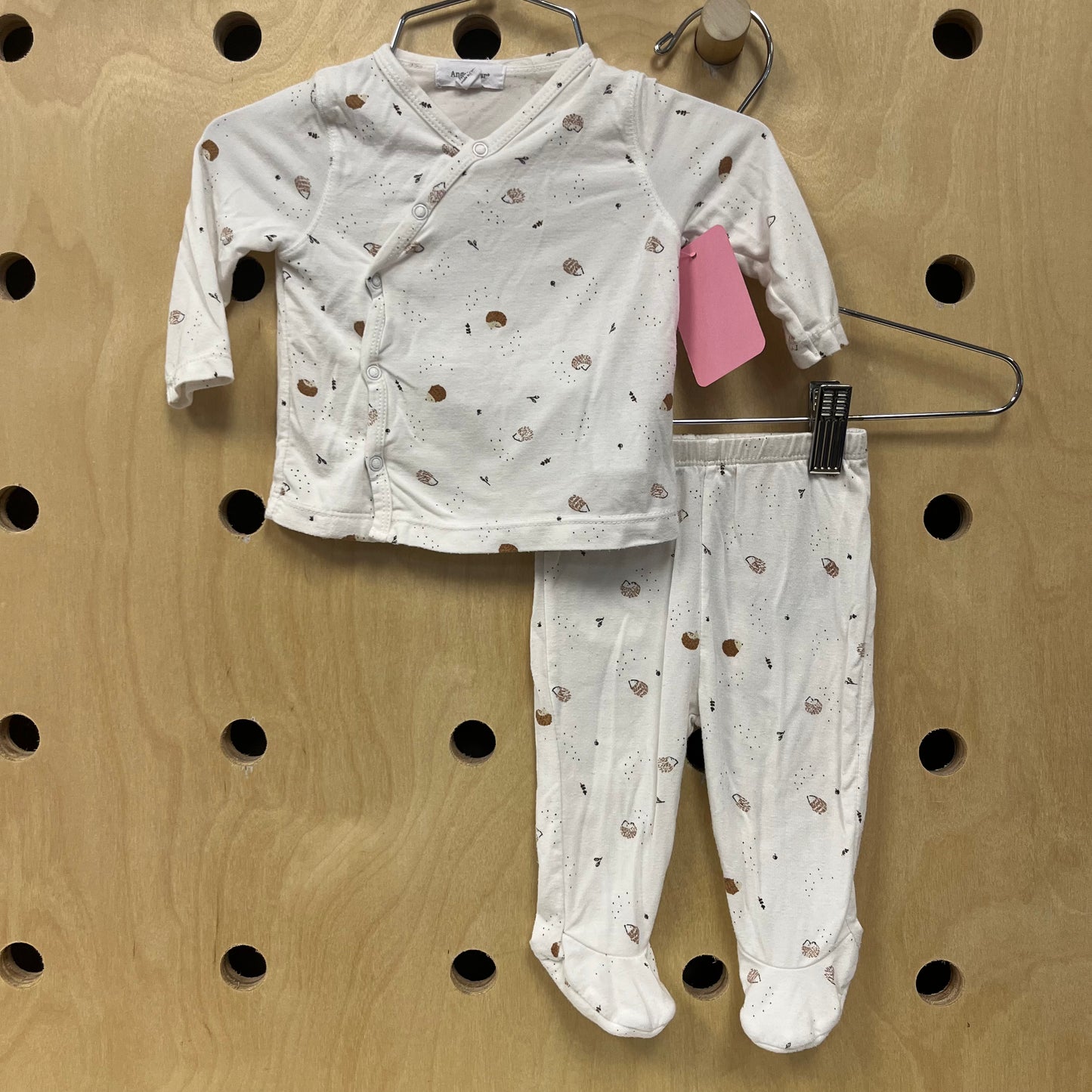 White Hedgehog Bamboo Outfit