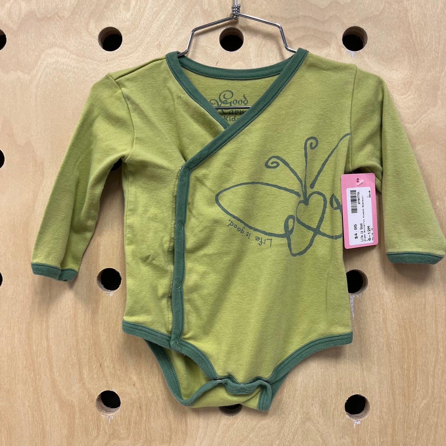 Green Butterfly Kimono Bodysuit