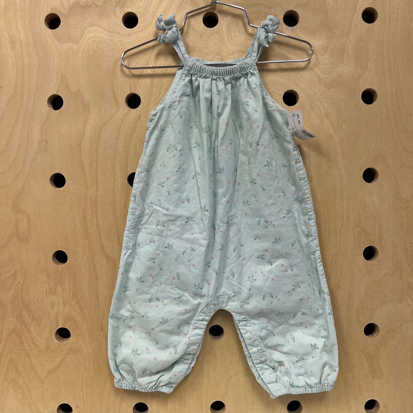 Light Blue Bird Romper