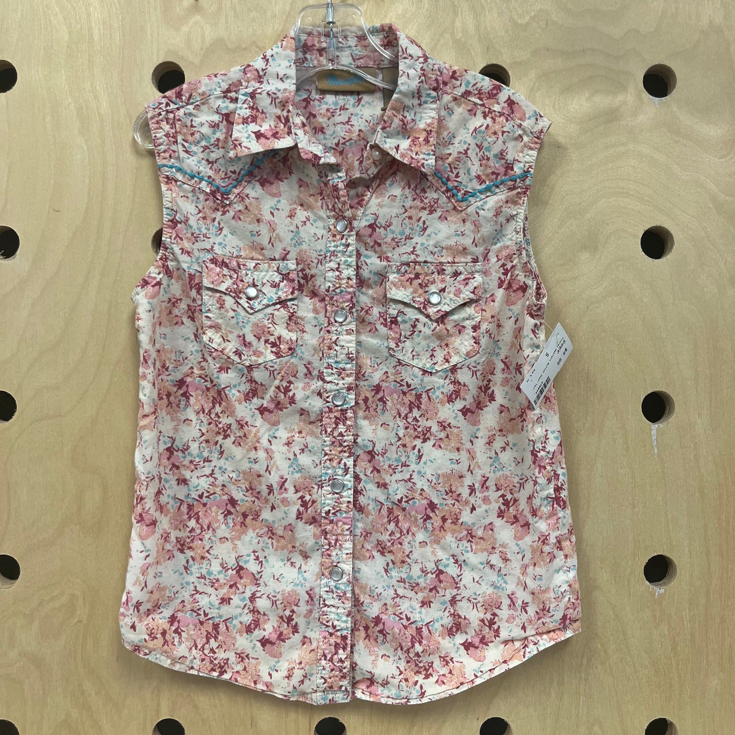 Floral Western Button Down Tank