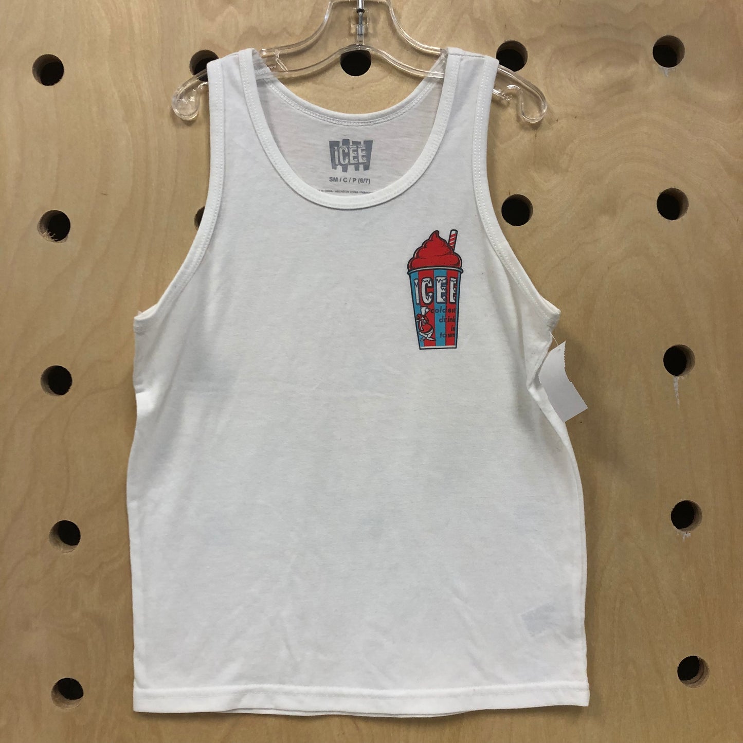White ICEE Tank