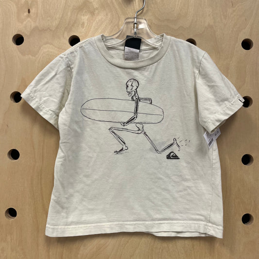 Cream Surf Skeleton Tee
