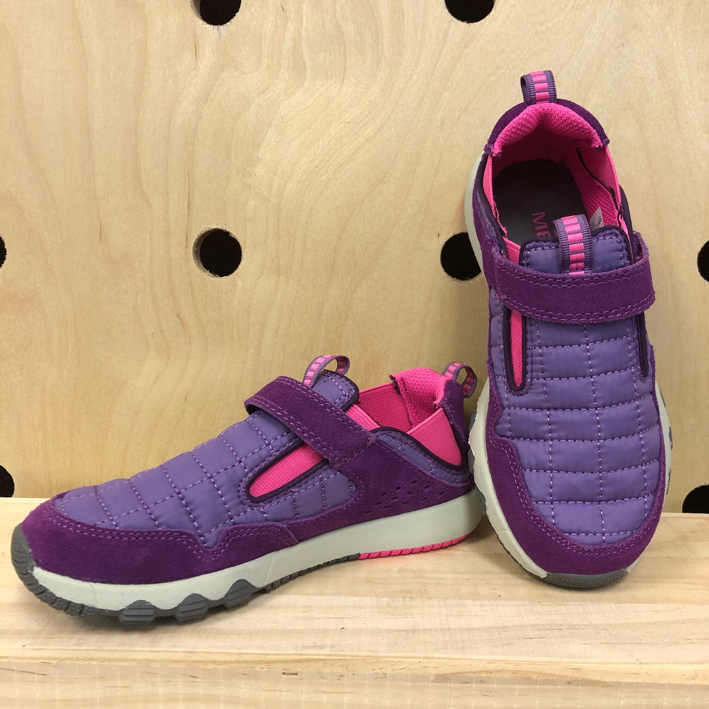 Purple Quilted Sneakers