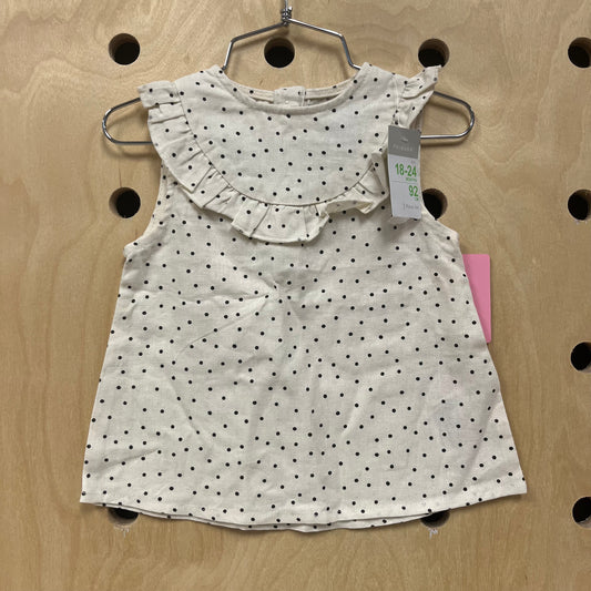 Cream Polka Dot Top NEW!