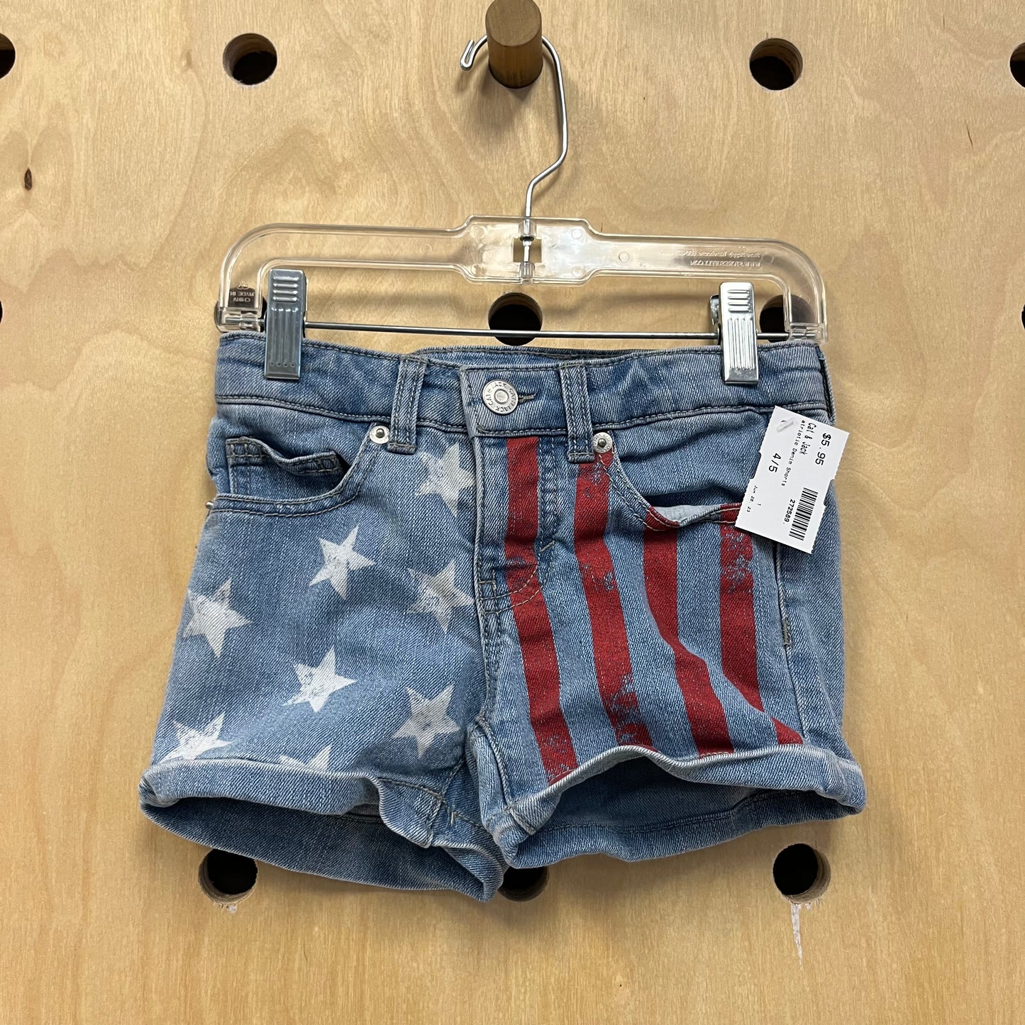 Patriotic Denim Shorts