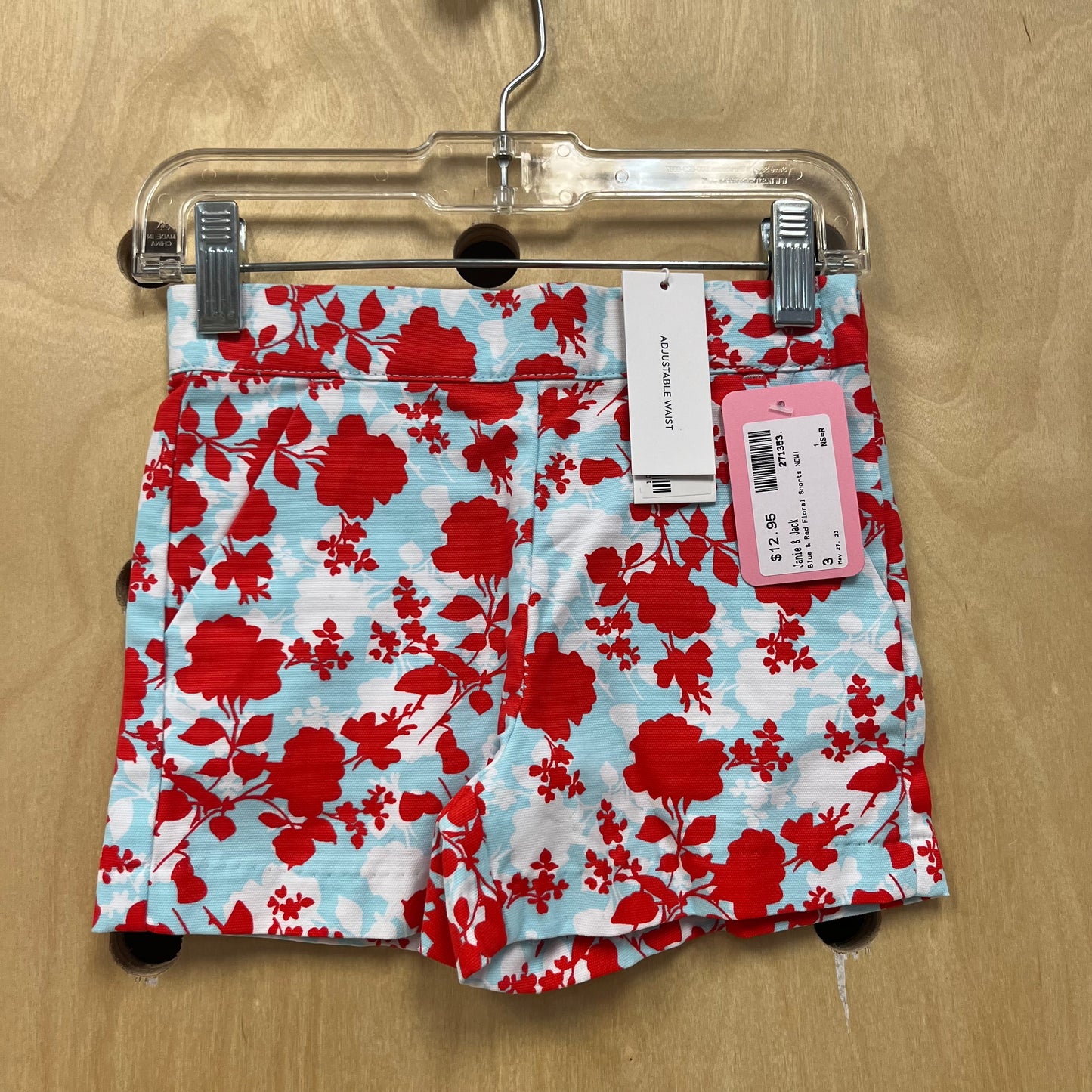 Blue & Red Floral Shorts NEW!
