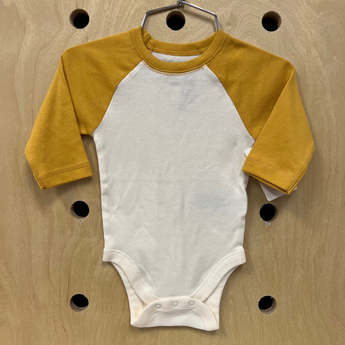 Yellow+Cream Ringer Bodysuit NEW!