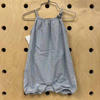 Blue & White Striped Bodysuit