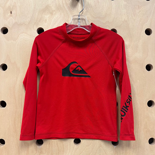 Red Quiksilver Swim Tee