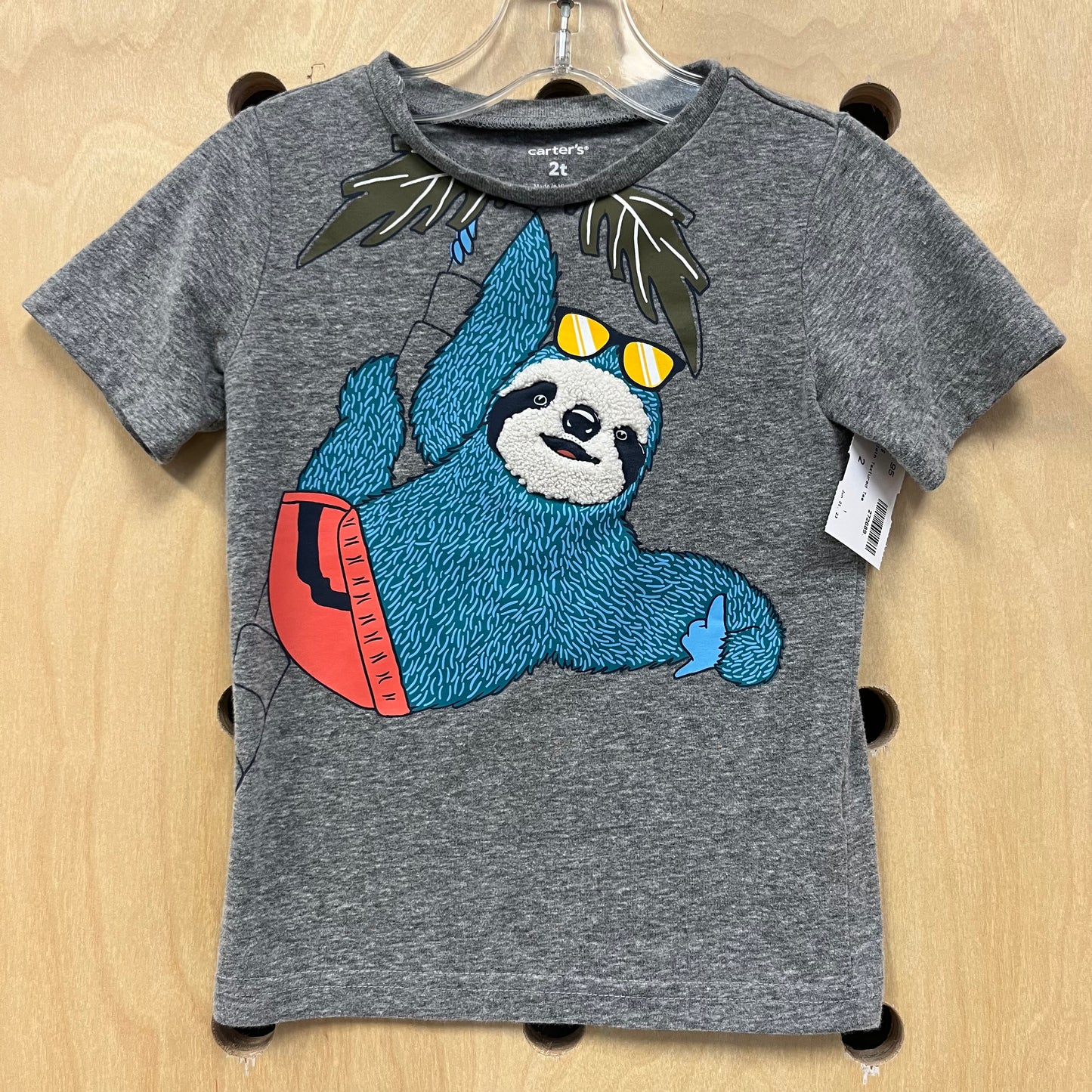 Grey Sloth Textured Tee
