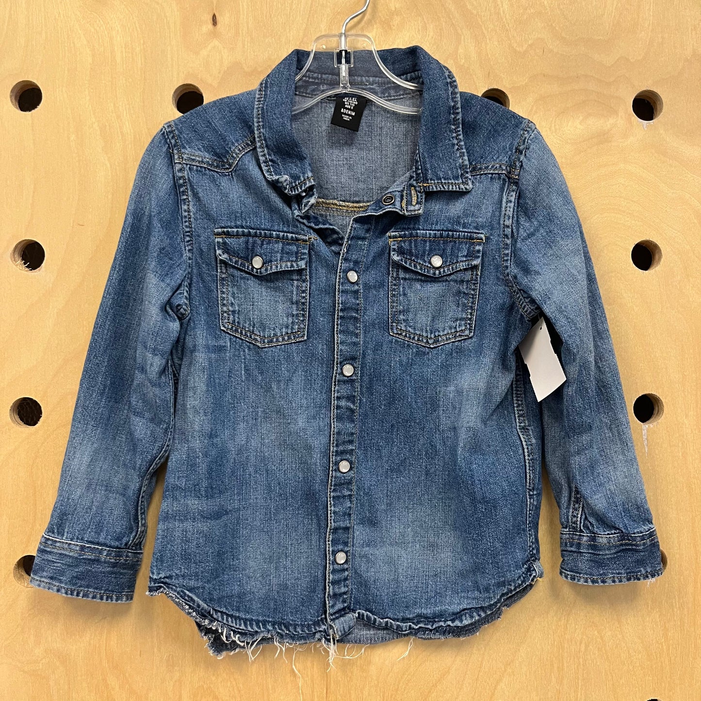 Long Sleeve Denim Button Up
