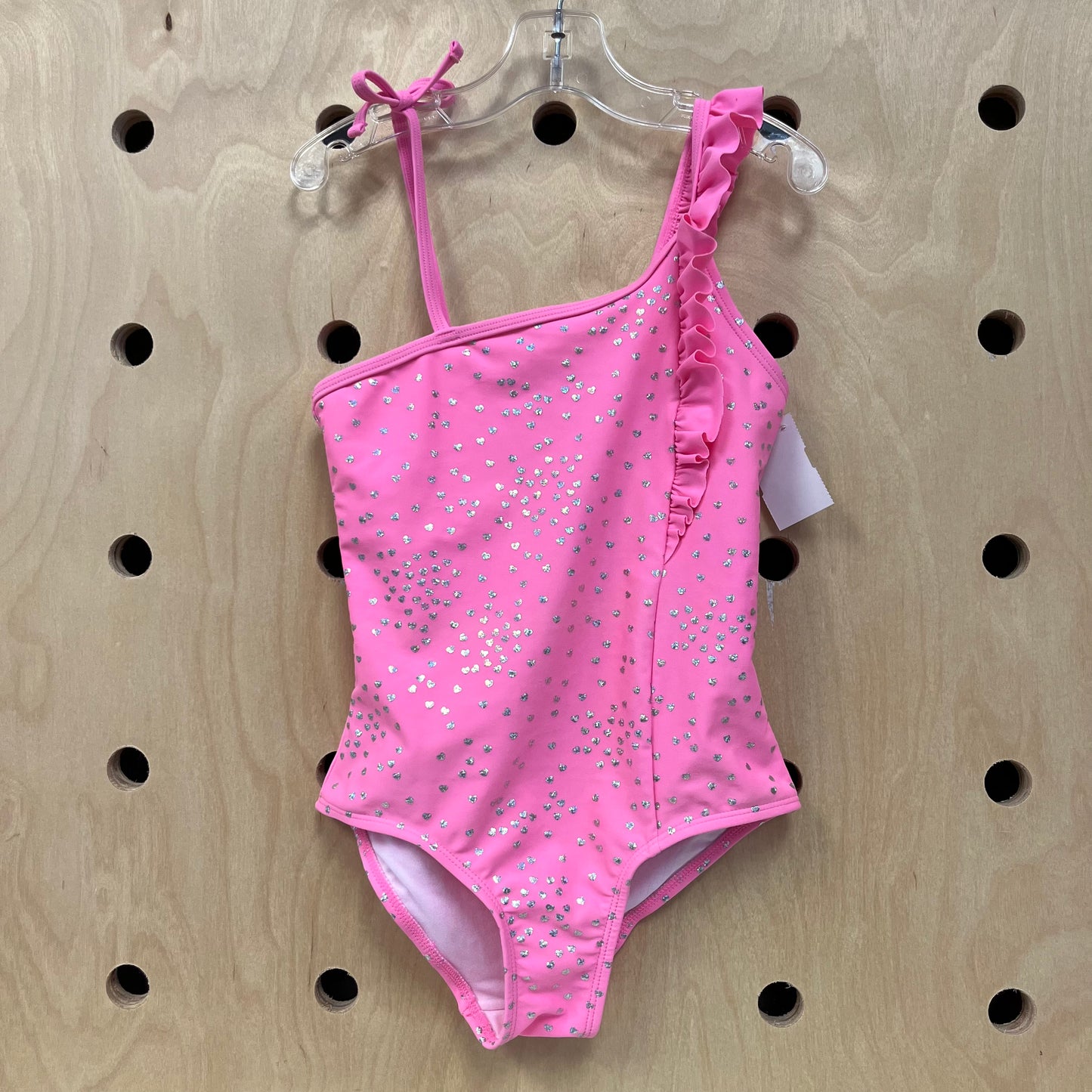 Pink & Silver Hearts Swimsuit