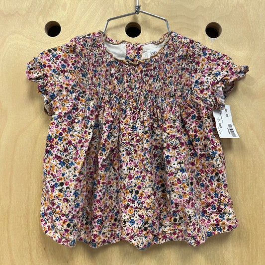 Floral Smocked Top
