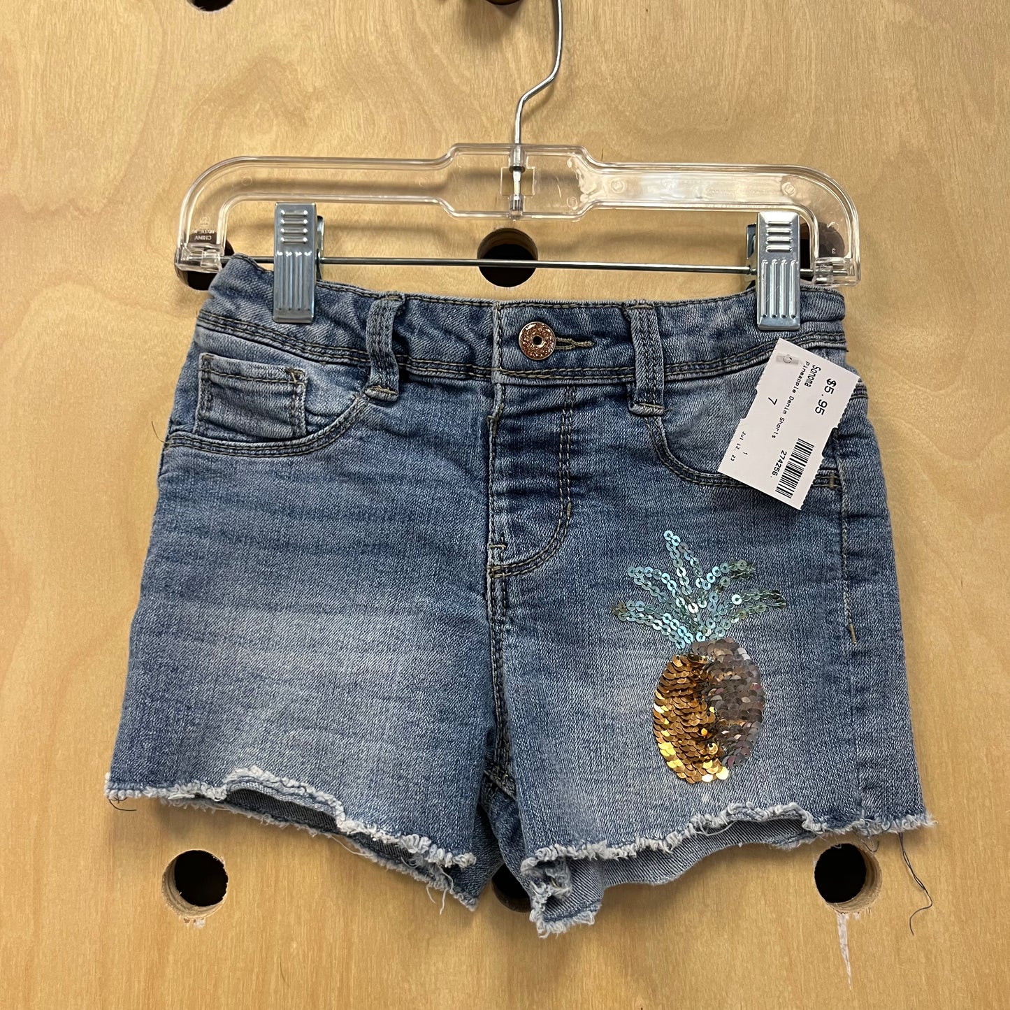 Pineapple Denim Shorts