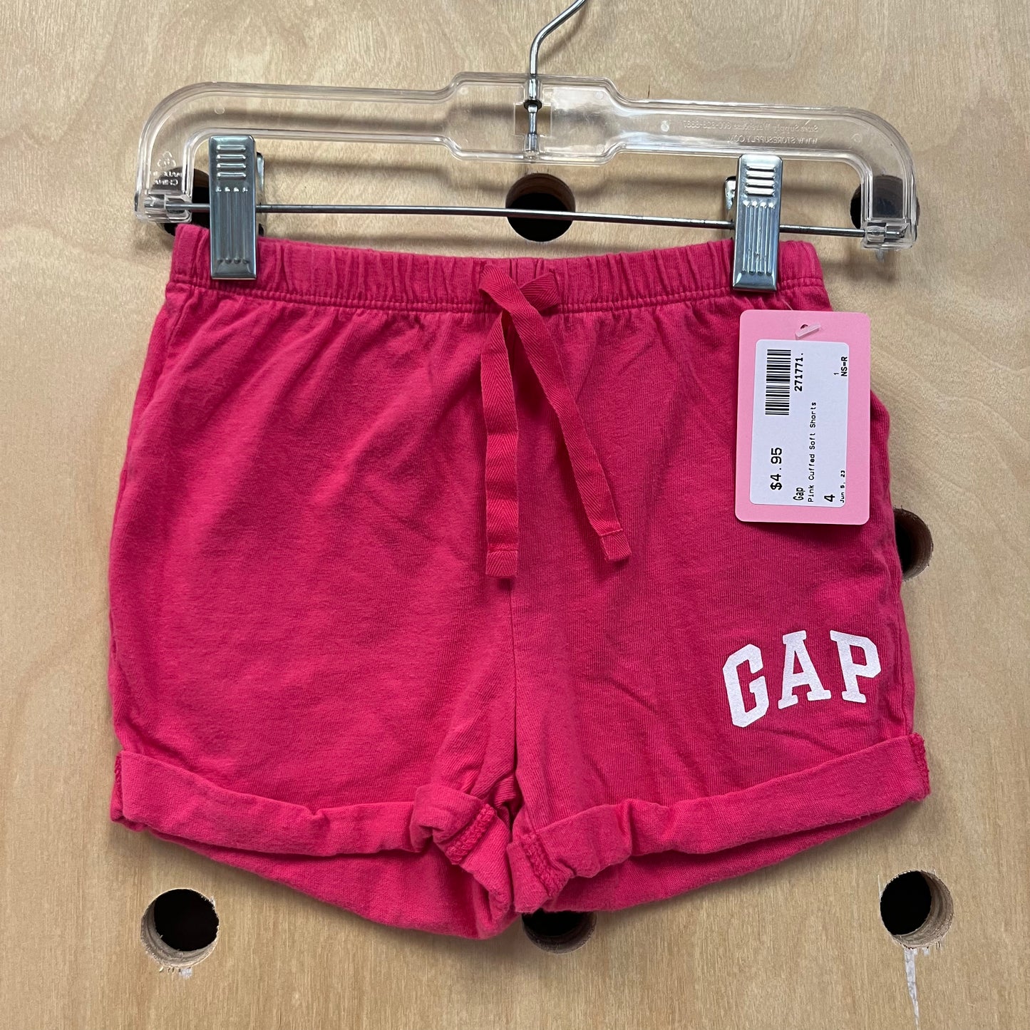 Pink Cuffed Soft Shorts