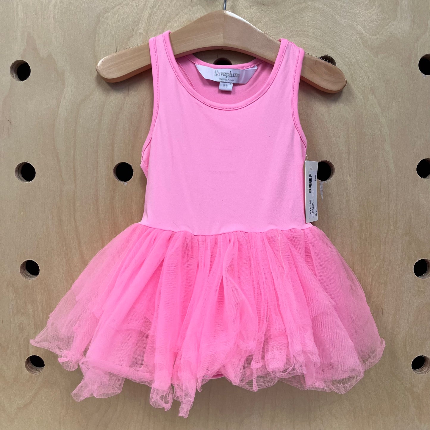 Pink Tulle Snap Leotard