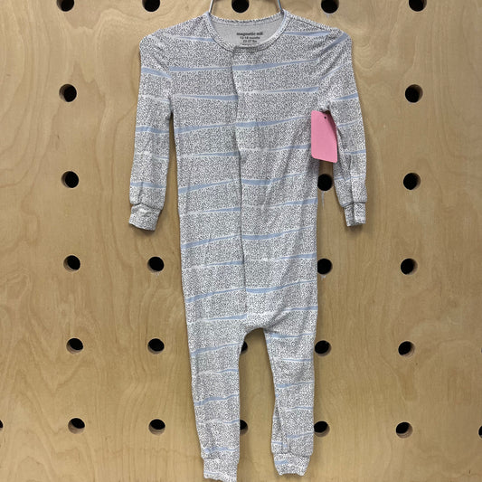 Black & Blue Polka Dot Modal Romper
