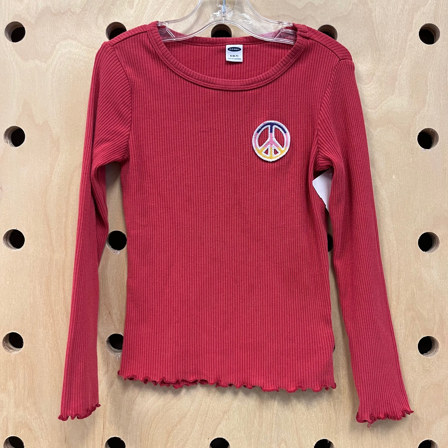 Red Peace Long Sleeve
