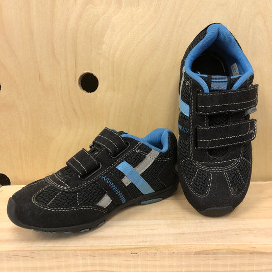 Black & Blue Velcro Sneakers