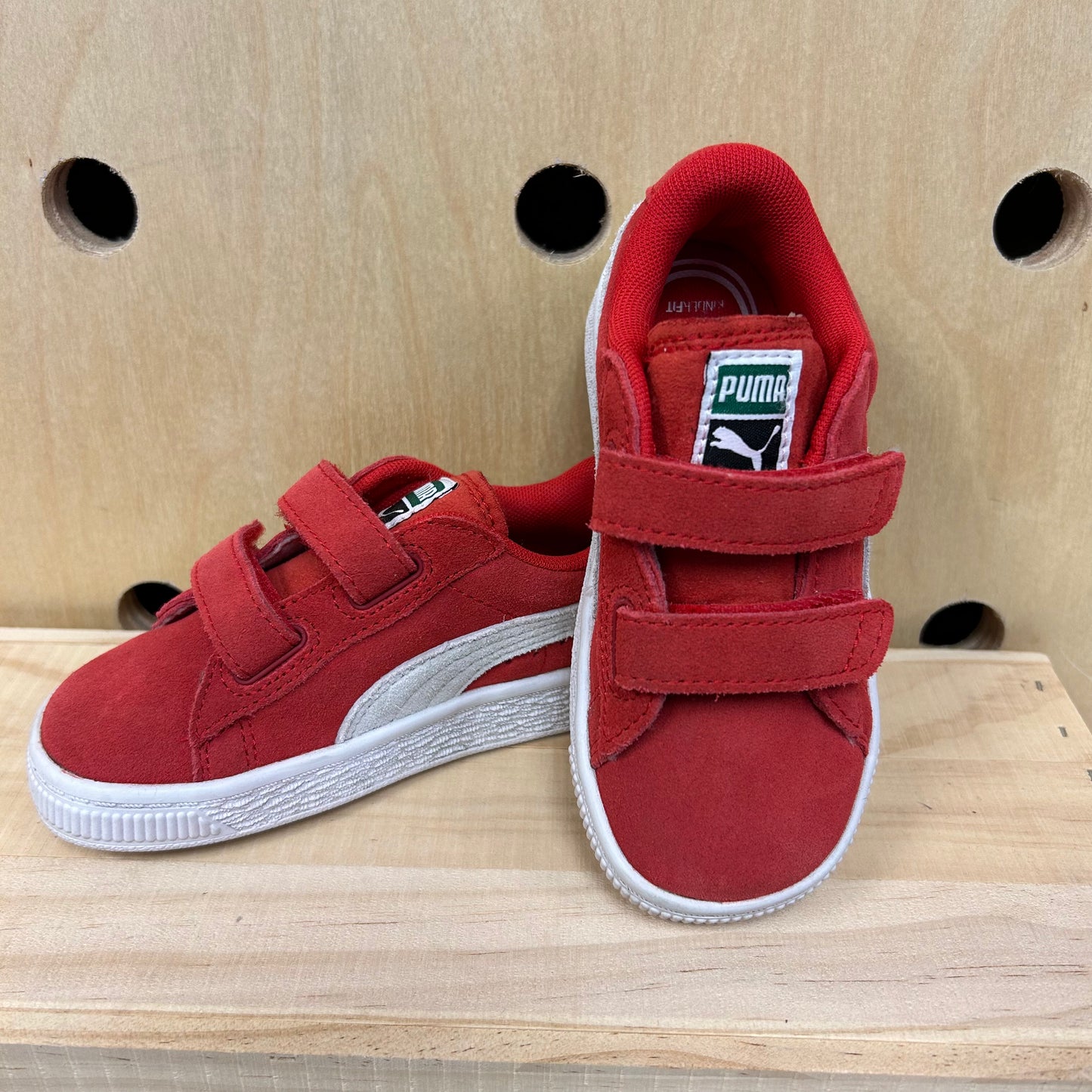 Red Velcro Sneakers