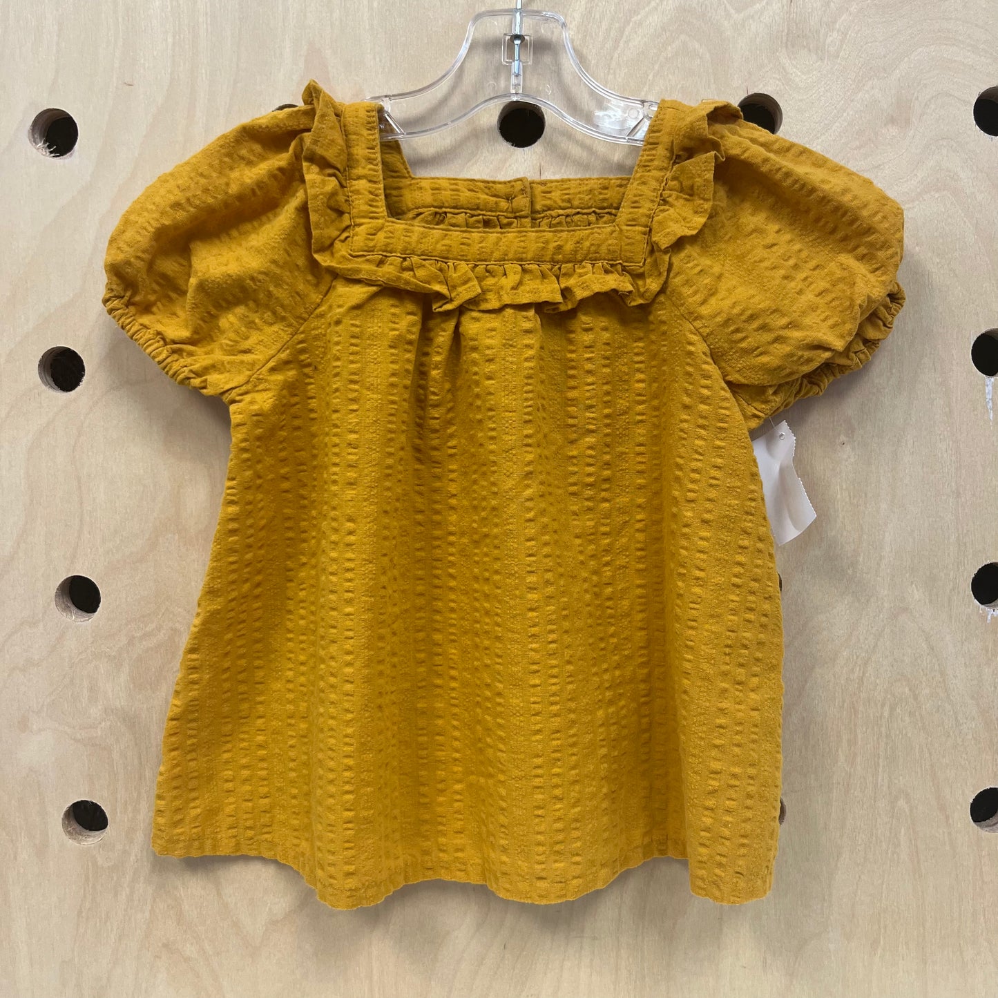 Yellow Puff Sleeve Top