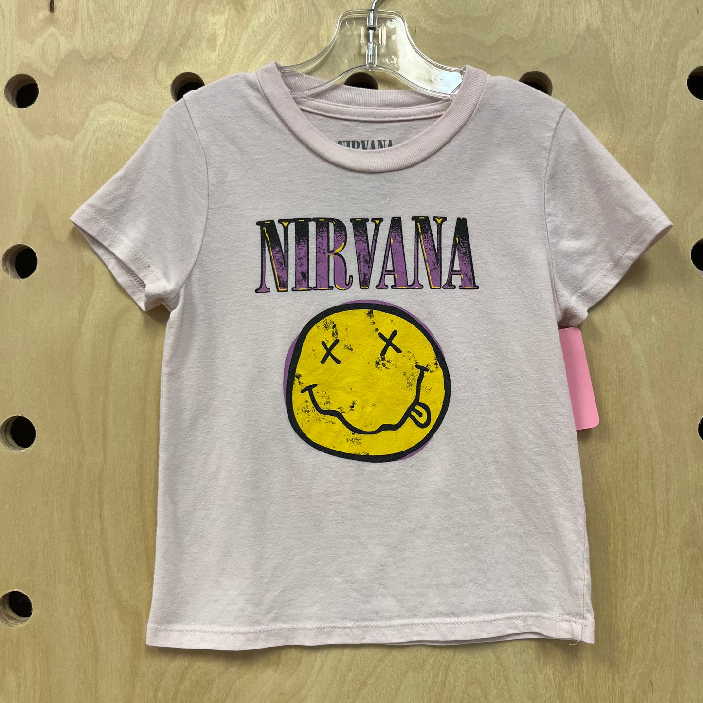 Pink Smiley Logo Tee