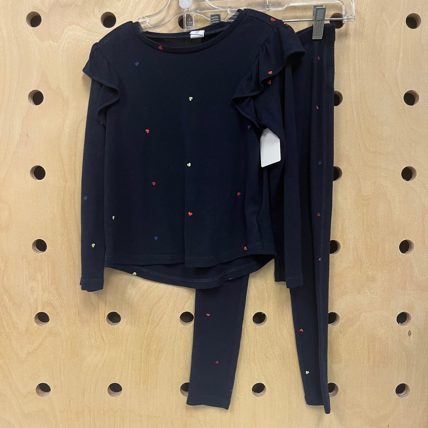 Blue Hearts Knit Outfit