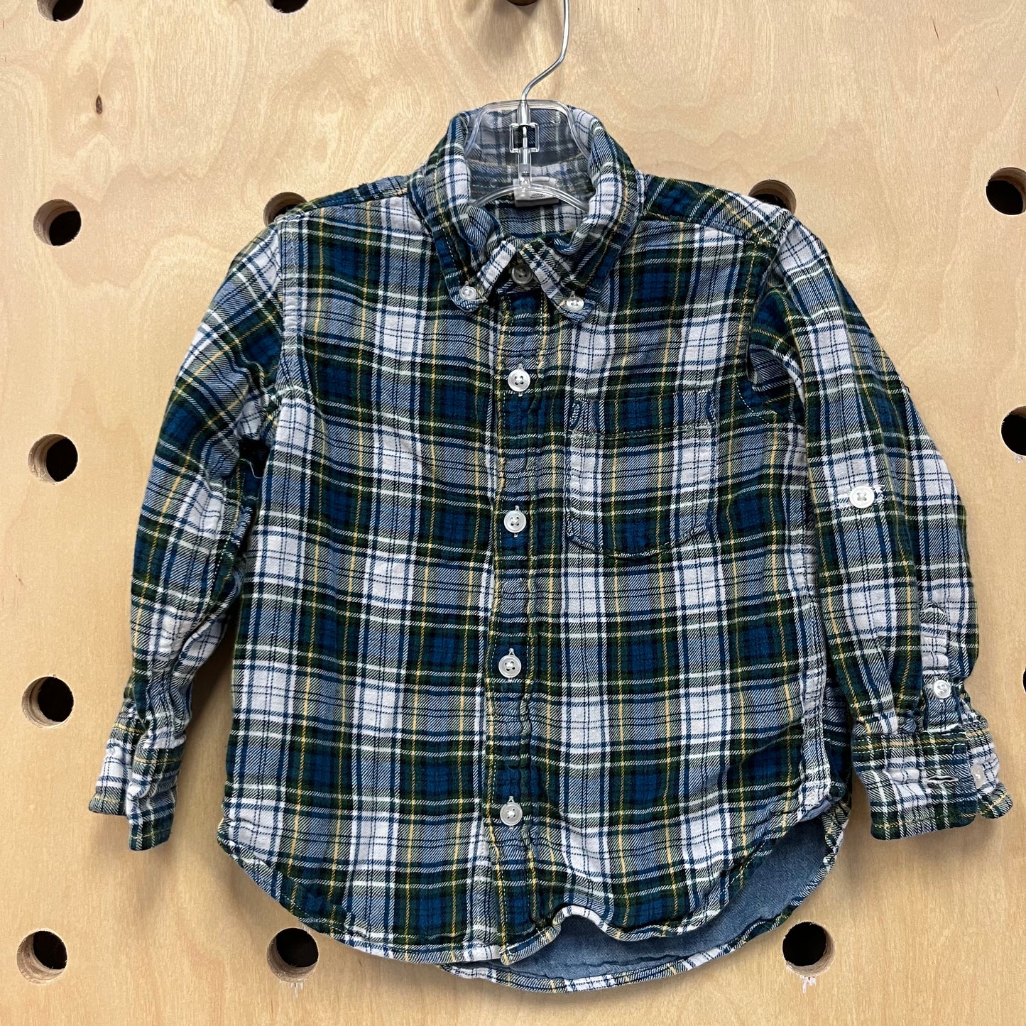 Blue & Yellow Plaid Flannel