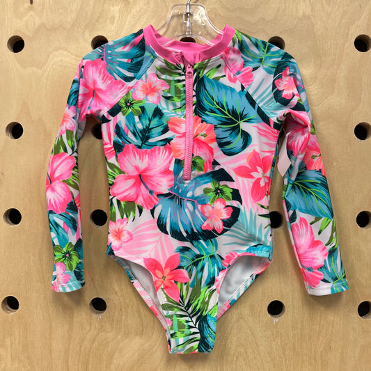 Pink Tropical Swimsuit