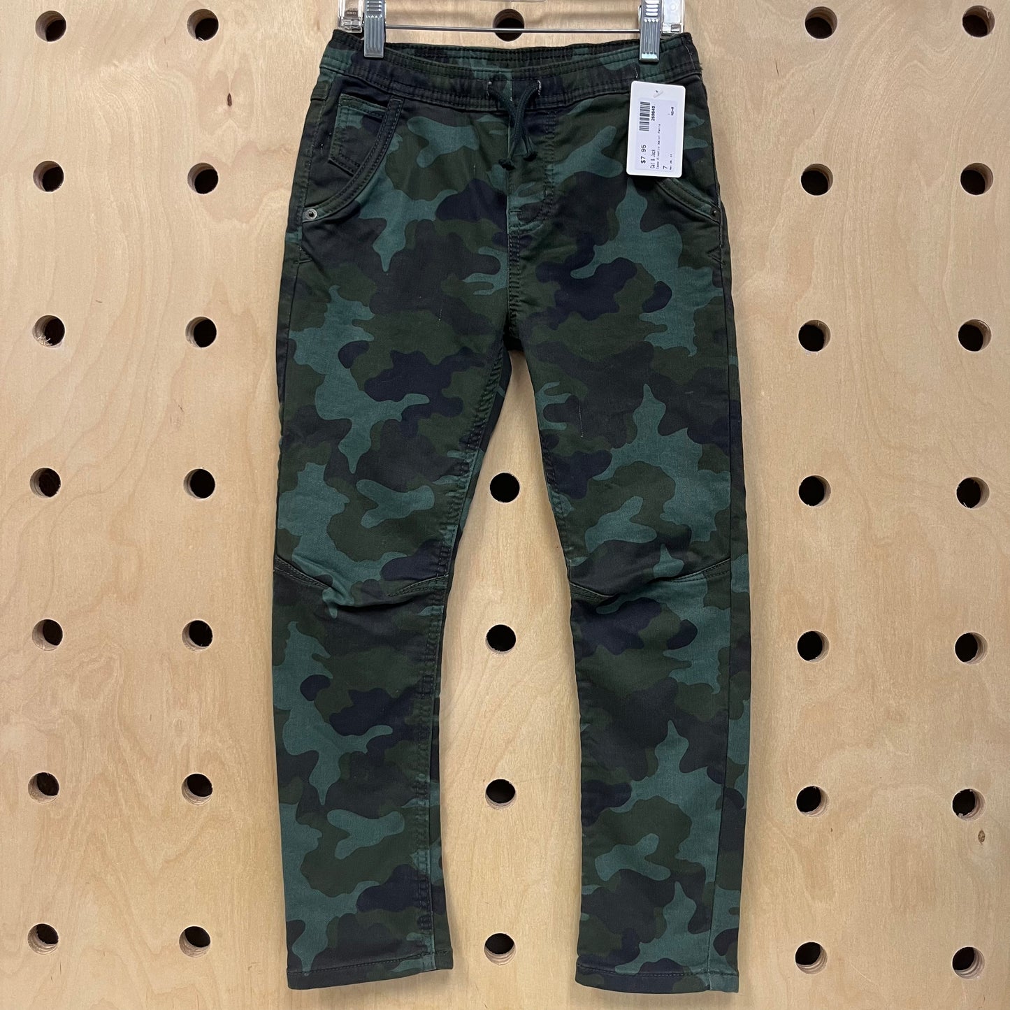 Camo Elastic Waist Pants